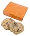 Gourmet Food : 1 Chocolate Chunk & 1 Oatmeal Raisin Cookie - Tangerine Box