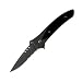 BlackHawk Blades Silent Partner Partially Serrated Folding Silver