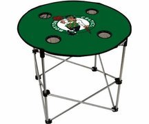 Boston Celtics Folding Table with Cup Holders