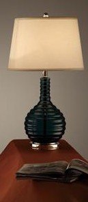 Beutiful Table Lamp  Tan Round Shape Shade and 