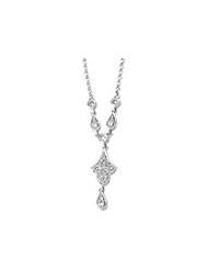 Clevereves 14K White Gold Diamond Necklace 1 5 Ct Tw