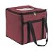 San Jamar FC1212-MRN Insulated Food/Pizza Carrier, Medium, 12" Width x 12" Height x 12" Depth