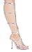 510-SEXY 5" Sandal, Silver Pu-Size 8