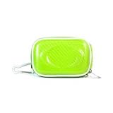 Carrying Case for Flip Video Mino F360 Series Camcorder + Screen Protector Kit + Cloth (9 Color to Choose From) (Green Candy Glossy*)