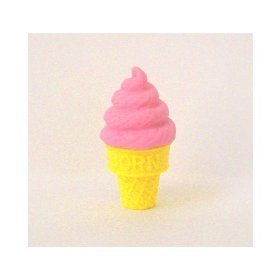 Ice Cream Cone Japanese Eraser - Pink