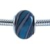 Blue Black Swirl Murano Silver Charm Bead for Troll Biagi Pandora AFTER CHRISTMAS BEAD SALE