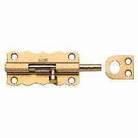 Stanley 757150 - 2-1/2" Brass Tone(ST4C) Decorative Barrel Bolt