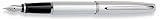 10002 AURORA E10-EF STYLE SHINY CHROME FOUNTAIN PEN Extra Fine Nib