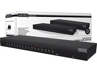 DIGITUS KVM Switch USB+PS2 16-Port OSD ohne Kabel K4 inkl. Netzteil und Einbauwinkel Preisvergleich