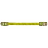Buy Aviditi 22904-25AVI Stainless Steel Gas Connector, 1 2-Inch ID 3 4-Inch MIP by 3... by Aviditi