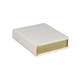 Flora Bella Series, Professional Library Bound Album, Pearl Cover with Gold Trimmed Ivory Pages, 12 Page Capacity Holds 24 4x6 Photos.