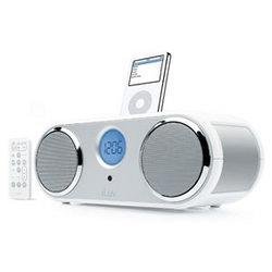 ILuv i166WHT - Clock radio with iPod cradle - white