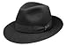 Borsalino Premium Classic Fedora 2-7/8â€³ Brim (60) Black