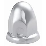10 Chrome Lug Nut Covers with Flanges 38mm for Trucks and Trailers by Global Parts