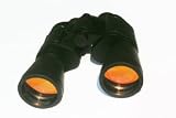 Serious user Binoculars by GadgetTEK. 10x50 Special Orange Anti Glare Coated optics. Lightweight alloy body. For Sports, Wildlife and Astronomy. 10 x 50 Binocular with case, lens caps & strap.