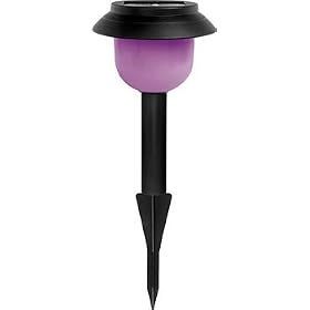Garden Creations JB5244 S/2 Color Changing Solar Yard Lights, 2-Pack