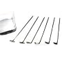 On Par Chrome Golf Club Drink Stirrer Swizzle Sticks