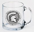 Michigan State Spartans Clear Coffee Mug