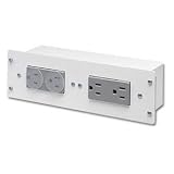 Leviton Structured Media AC Power Non-Surge Module (two duplex grey receptacles)