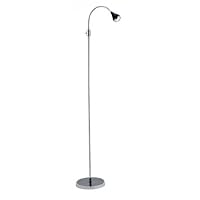 Adesso 3621-01 Iris Gooseneck Floor Lamp, Black/Chrome