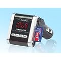 auvisio Stereo-FM-Transmitter f�r MP3-Musik von USB- & SD-Card Slot