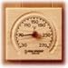 Sauna Accessories - Thermometer with Carved Groove ACCES-FIN-0301K
