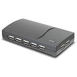 USB 2.0 13-port Hub W/ AC Adapter