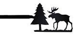 Monazite CUR-22-130 Moose & Pine Curtain Rod Powder Coated