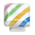 Laurey 8350 Cabinet Hardware 1-1/4-Inch Square Knob with Diagonal Lines