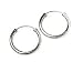 9ct White Gold Hoop Earrings