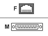 Digi Intl. RJ45/DB25 MALE ADAPTER-DCE ( 76000451 )