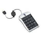 Optical Mouse, Notebook, Numeric Pad, USB, 3-Button Mouse MMMLX451