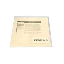 Project Folder,w/ Single Pocket,Letter,10/PK,Transparent