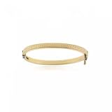 Yellow Gold Baby Bracelet with Greek Key Design - 6