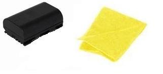 Digital Replacement Battery for Specific Digital Camera and Camcorder Models / Compatible with CANON LP-E6, EOS 5D Mark II, EOS 7D – Includes Soft Nonporous Microfiber Cleaning Cloth