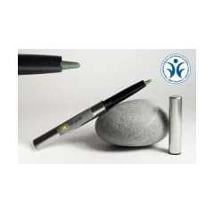 Ayurveda Naturkosmetik Kajal Farbe: Olivgrn Grn - zum Aufdrehen ohne Anspitzen in einem edlen Metallbehlter, einzigartige Rezeptur mit GMP-Zertifikat, hlt (fast) ewig