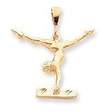 10k Solid Gymnast Charm