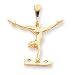 10k Solid Gymnast Charm