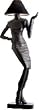 French style lamp light model sculpture floor statue