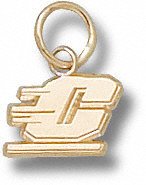 Central Michigan Chippewas Solid 10K Gold ''C'' 1/4'' Pendant