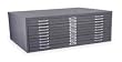 STORE LOGIC 2CLC6 Cabinet, Flat File, 10 Drawer, Gray