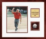 Curtis Strange Autographed Golf Ball with 8 x 10 Framed Photograph from Pro Tour Memorabilia