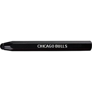 Black Aluminum Metal Stylus Pen for Touch Screen iPhone 3 4 4S iPad 2 iPod touch Chicago Bulls