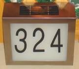 SOLAR HOUSE NUMBER - STAINLESS STEEL