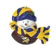 Minnesota Vikings 2.75" Musical Light Up Snowman Christmas Ornament - NFL Football