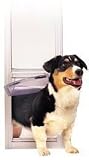 Large Tall Bronze Deluxe Pet Panel for Sliding Glass Doors