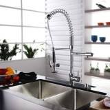 Kraus KHF203-36-KPF1602-KSD30CH Stainless Steel Farmhouse Kitchen Sink Chrome Fa