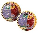 Clearly Charming Kindred Kitten Earrings by Laurel Burch ( cat jewelry, kitten, kitty, feline, animal)