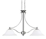 Hinkley Lighting 4662OB Bolla 2 Light Island Light in Olde Bronze with Champagne Rust Seedy glass