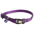 Hamilton 10" x 3/8" Snag-Proof Braided Nylon Safety Cat Collar, Purple
